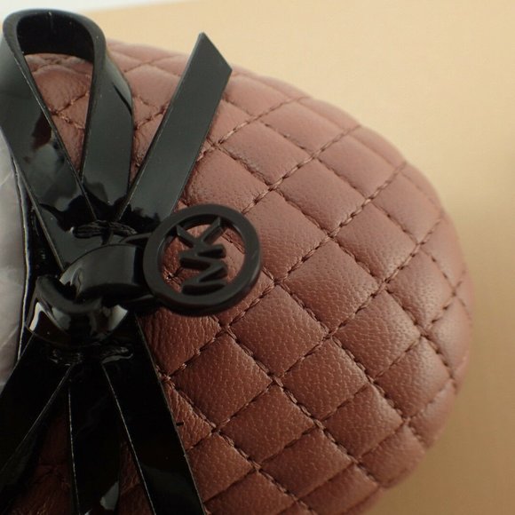 NIB MICHAEL KORS 40F5MLFP1L MELODY QUILTED FLATS - Picture 5 of 8